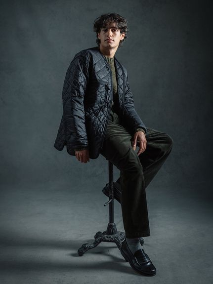 ジャケット・アウター ribbon gather lib blouson Heritage + / ヘリテージ プラス