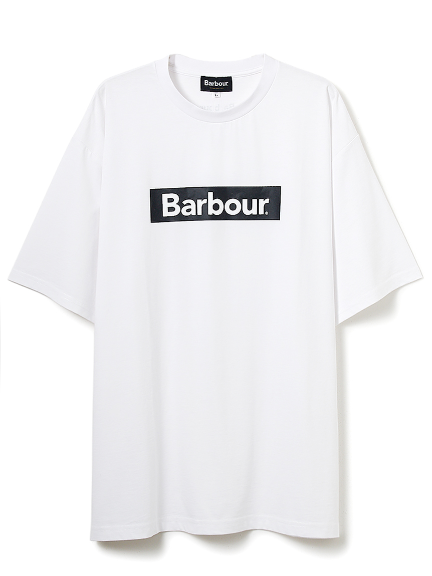 barbour international ユニオンジャックロゴtシャツ