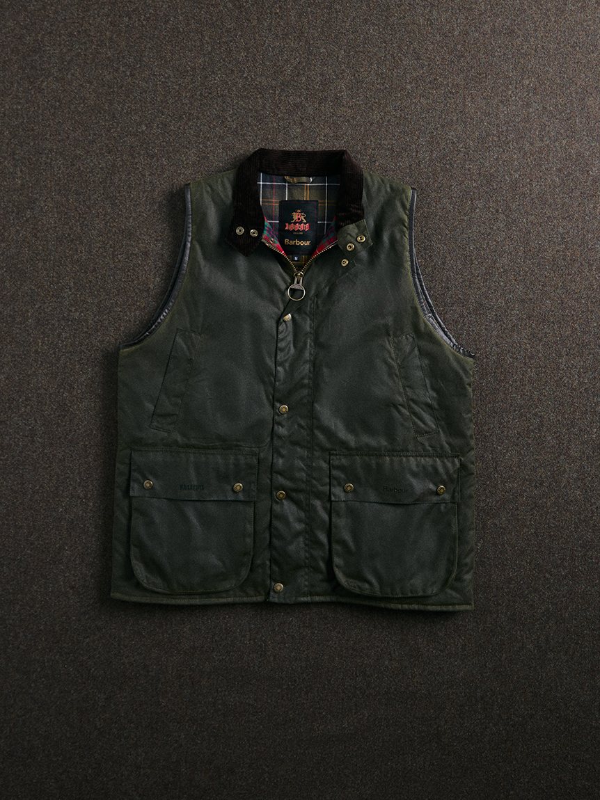 Barbour × BARACUTA》ワックスコットン ベスト｜ベスト｜ベスト