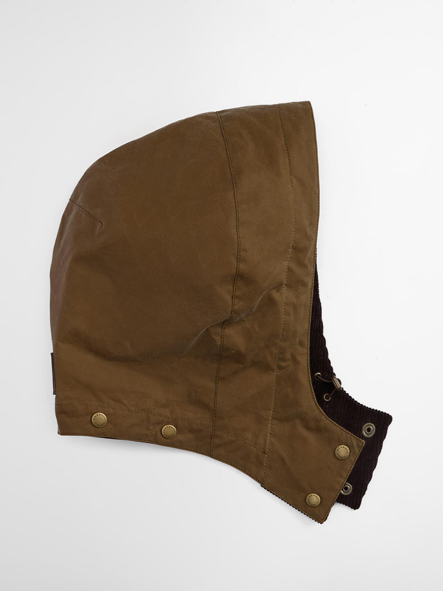 Barbour × ERDEM》Datura ワックスコットン フード｜外付け