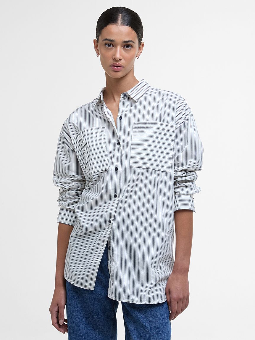 【新品未使用】BURBERRY GOLF ストライプシャツ サイズ4 Millie ストライプ シャツ｜シャツ｜トップス｜バブアー公式オンライン