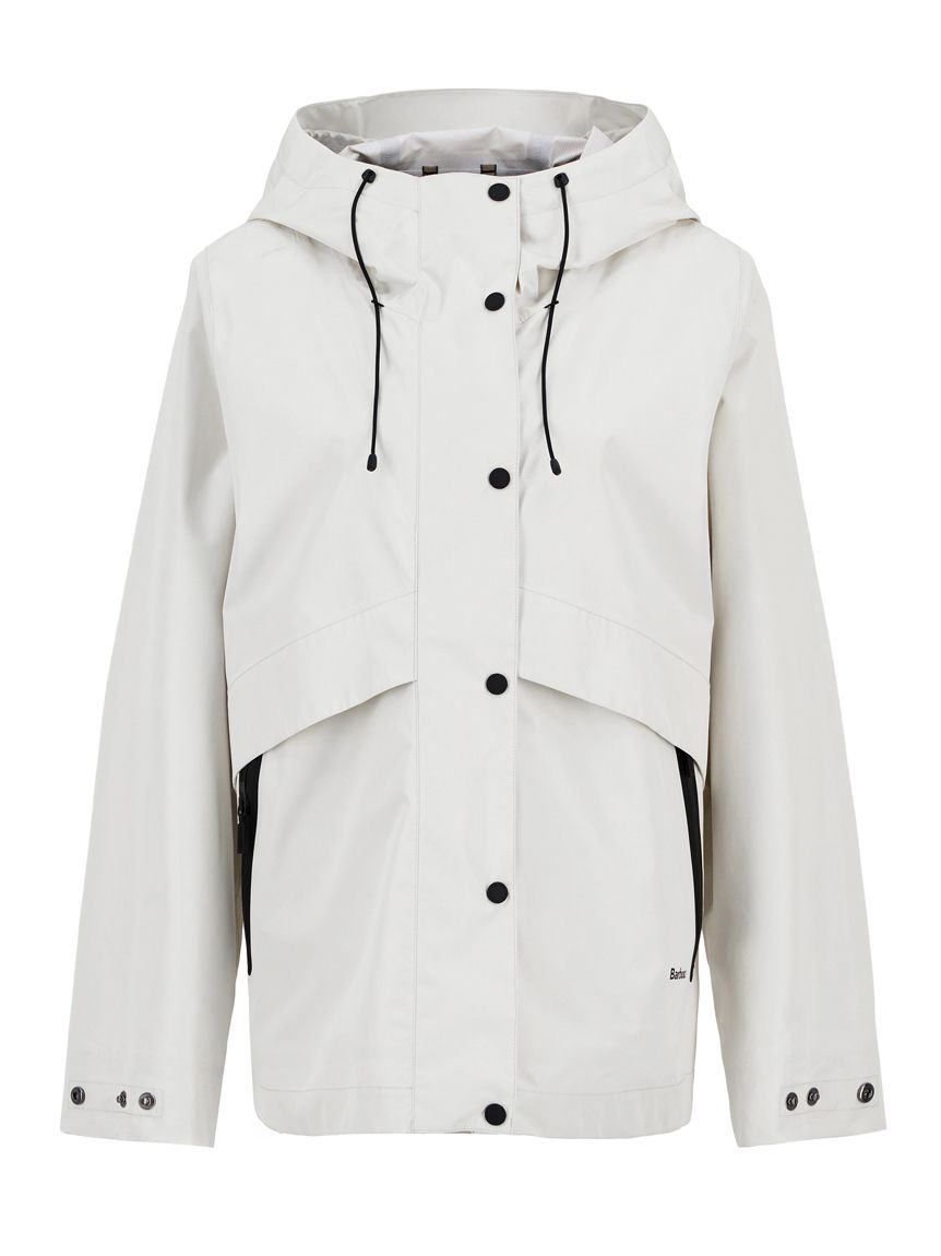 バブアーアイボリー ナイロン ジャケット Naomi シャワープルーフ ジャケット｜ノンワックスジャケット