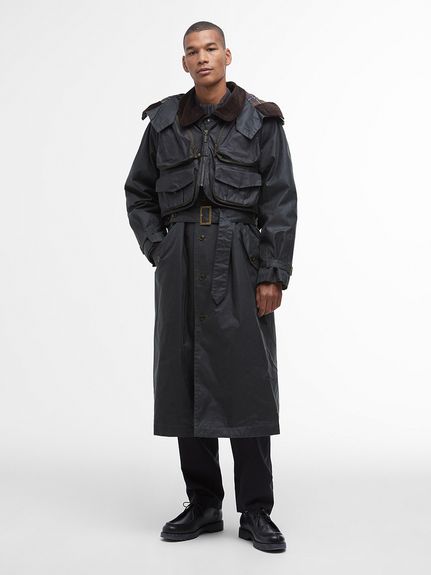 Barbour STOCKMAN ブラウンコート Barbour ステンカラーコート コート 「Barbour/バブアー」別注