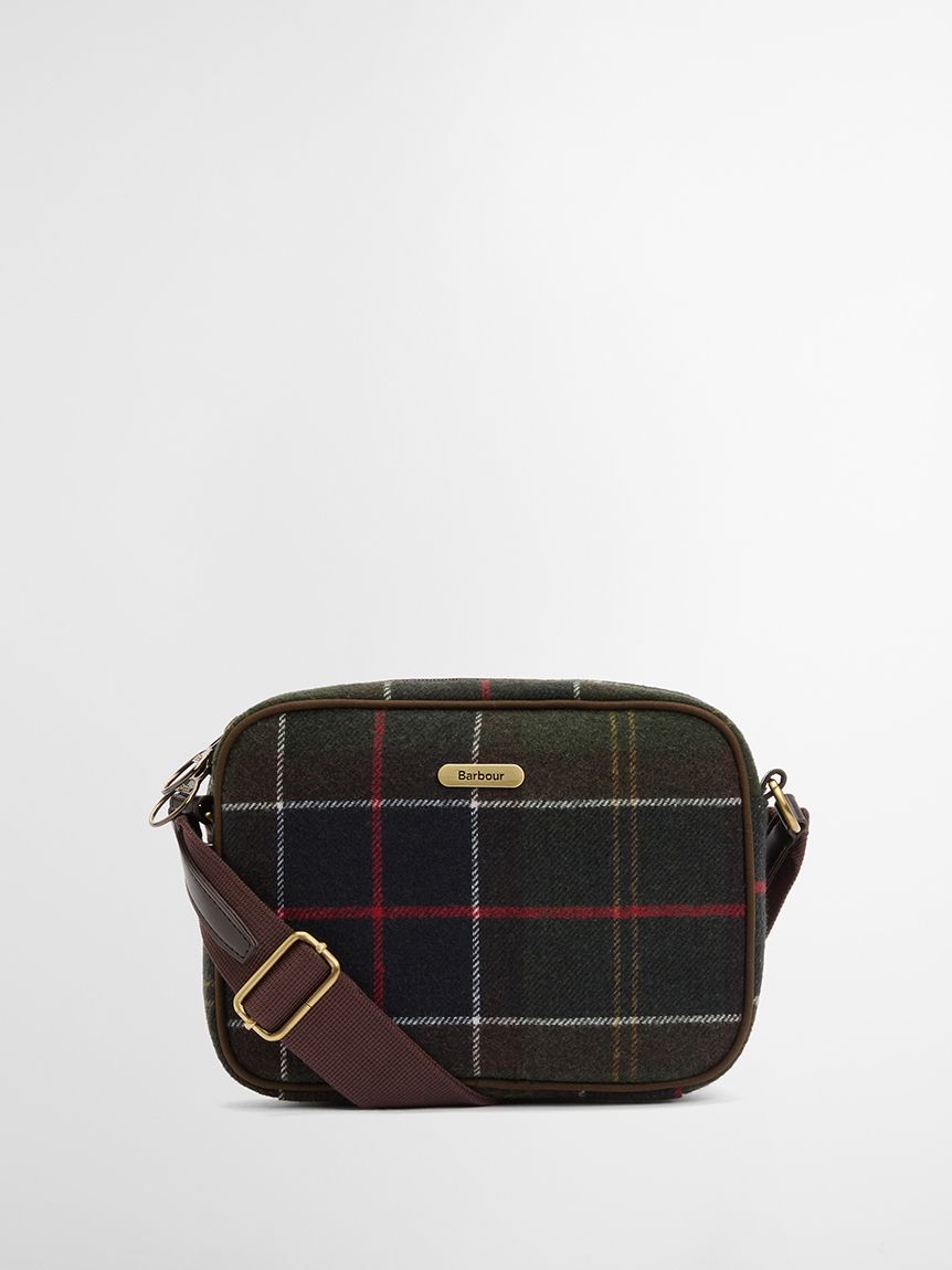 Barbour WW ブラックボディバッグ ワックス コットン リバー クロス ボディバッグ｜バッグ｜バッグ