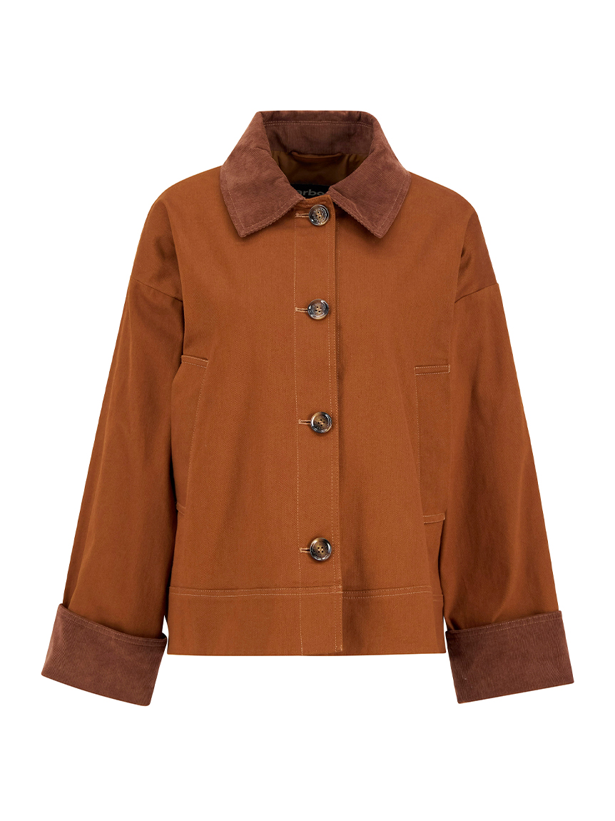 ジャケット・アウター BARBOUR ABBEY WAX JACKET SIZE 8 AW17 Barbour Womens Abbey Wax Cotton Jacket Olive - LWX0761OL71