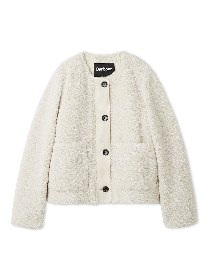 【良品】Barbour ジャケット　白　アイボリー　タグ付き Barbour Abbey Casual Jacket | Shopbop