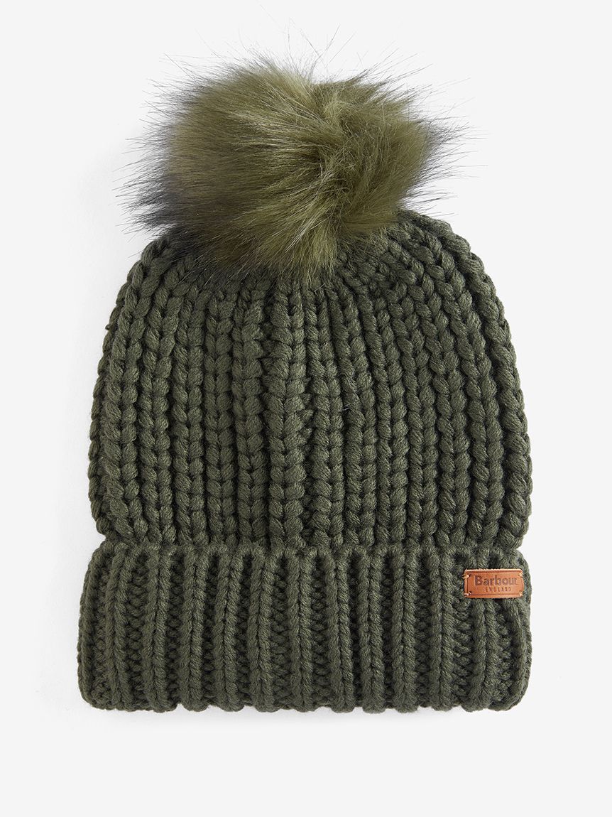 (取寄) バブアー ソルトバーン ビーニー Barbour Saltburn Beanie Mink Saltburn ニット ビーニー（レディース）｜キャップ/ハット