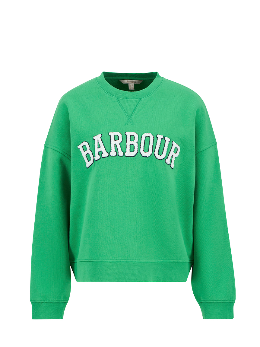 Barbour ロゴ入り緑トレーナー スウェット＆パーカーの商品一覧｜バブアー公式オンラインストア