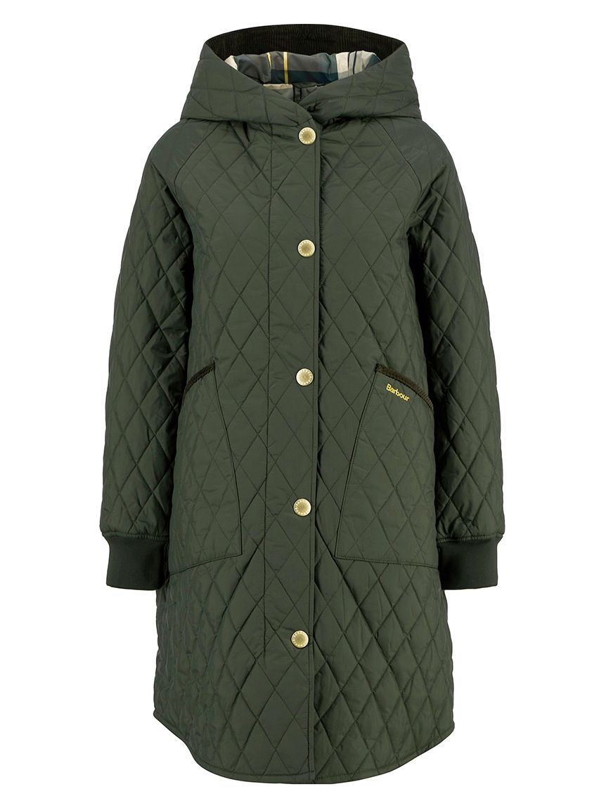 Hilary キルティング ミドルレングス ジャケット（レディース