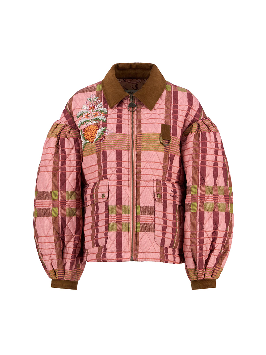 季節はずれお買い得　　極美品PINK HOUSE 花柄キルティングジャンバー 季節はずれお買い得 極美品PINK HOUSE 花柄キルティングジャンバー