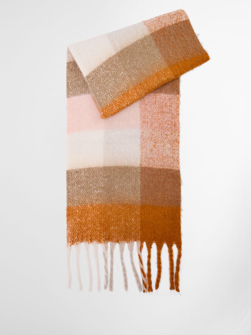 Marie チェックマフラー（2色展開）｜マフラー＆手袋｜アクセサリー