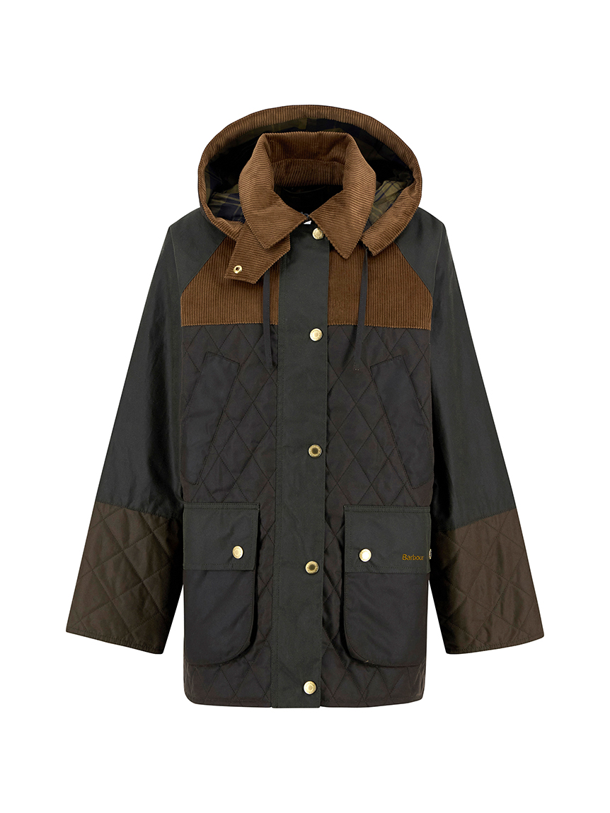 Barbour モッズコート＋茶色パンツ＋オリバーピープルズ眼鏡　３点セット VINTAGE】92s 3warrant Barbour TRENCH COAT Sage C36 - 毎日を