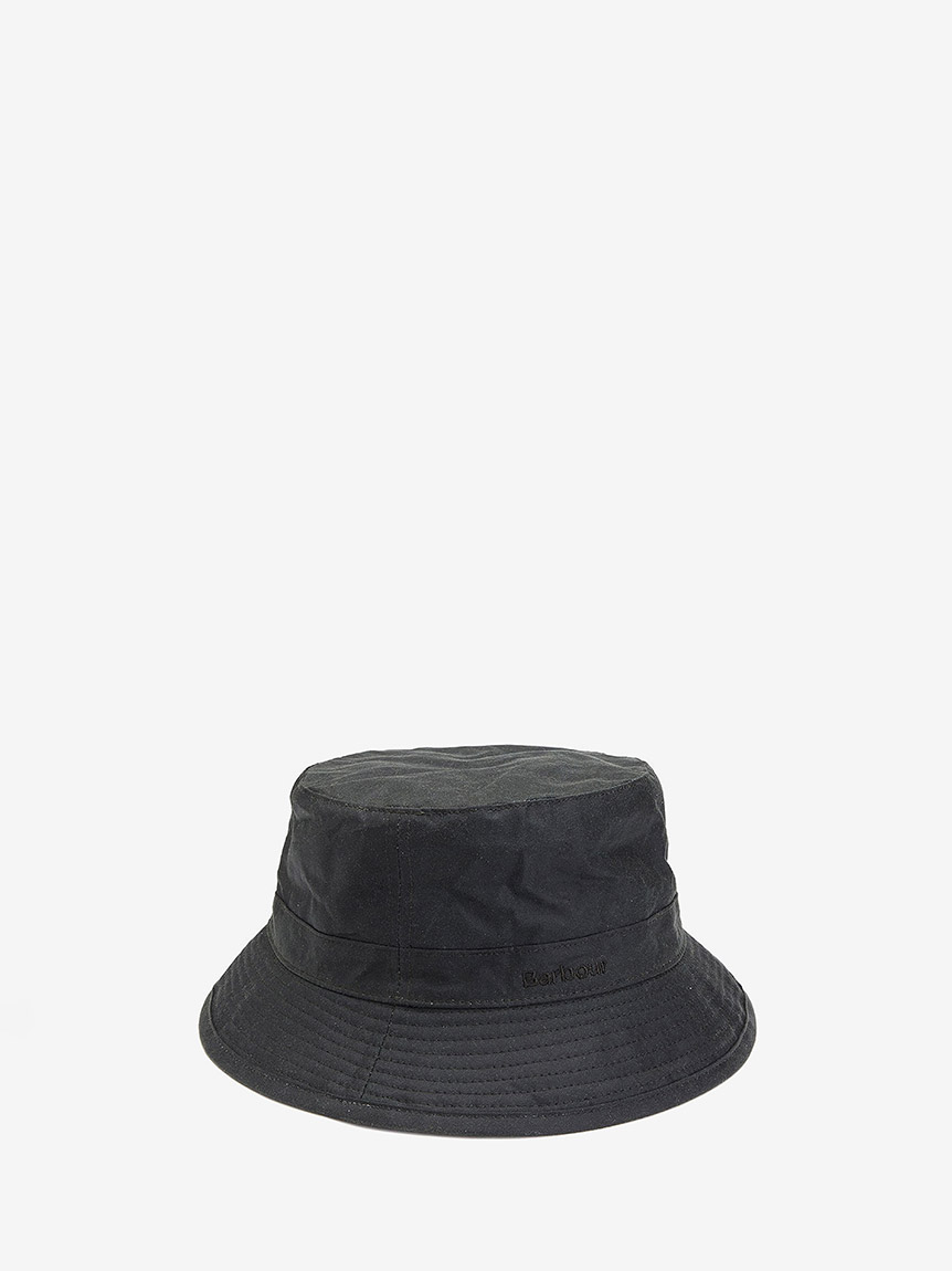Supreme Barbour バケットハット M ブラック SS20 Supreme Barbour Waxed Cotton Crusher - バブアー ハット
