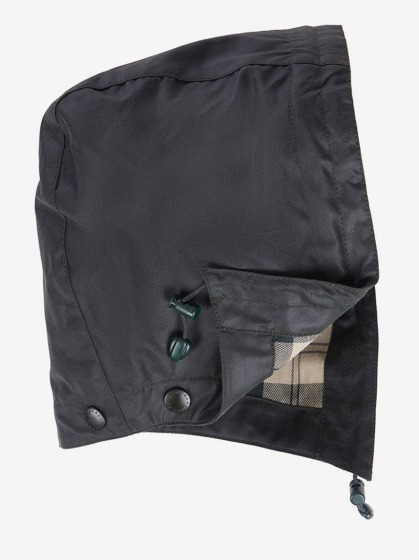 Barbour ワックス デタッチャブル フード 6オンス　ブラック ビデイル ワックス デタッチャブル フード 6オンス｜ベスト＆ライナー｜バブアー