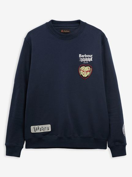 Barbour × BARACUTA》Northernクルーネックスウェット｜スウェット