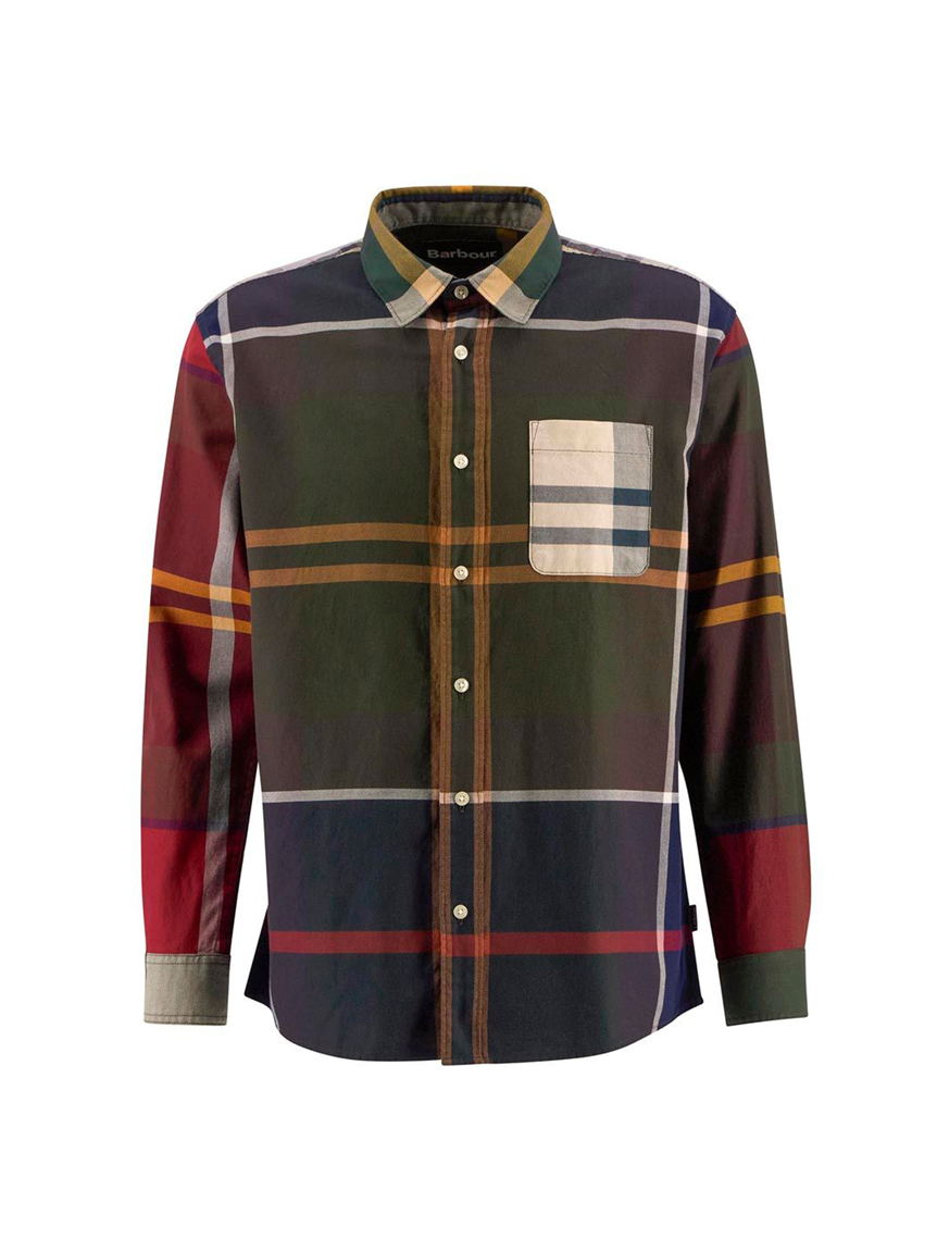 vintage ハート　パッチワークシャツ 1990s ORVIS パッチワークシャツ 表記L - 古着屋HamburgCafe