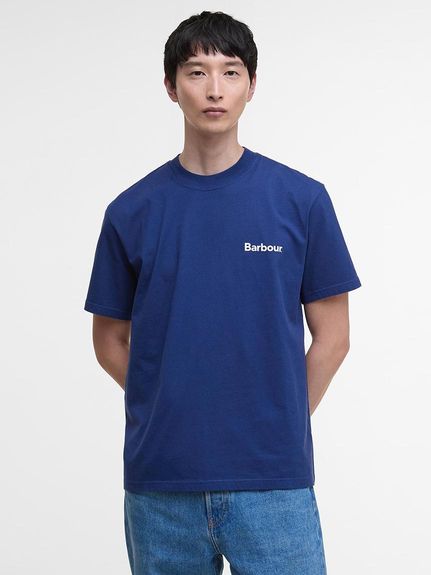 Tシャツ・カットソー BARBOUR Men T Shirts MMTS1296 NY91 Blue Barbour International | Motored T-Shirt | Regular Fit T