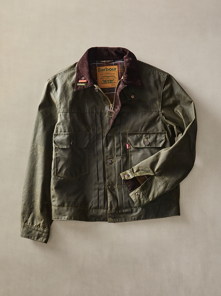バブアー リーバイス Barbour type ii wax jacket いいところ”が見事に合体した！バブアー×リーバイスの「TYPE2 WAX
