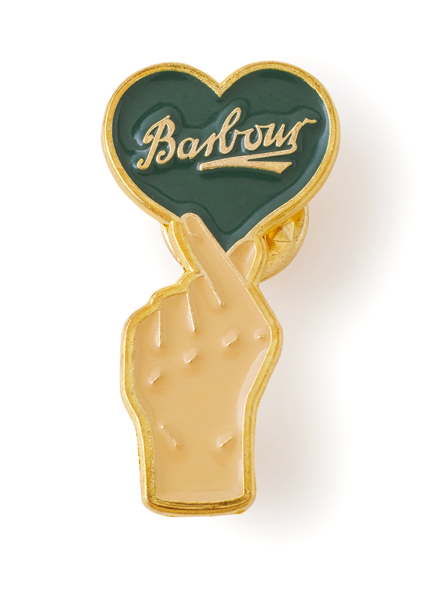 ピンバッジ】ラブ グリーン ハート｜ピンバッジ｜アクセサリー