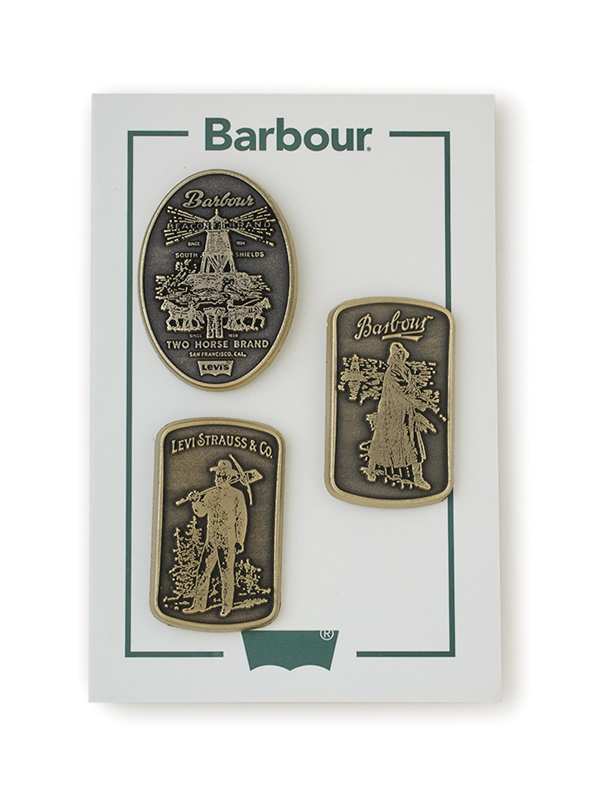 Barbour × Levi's》PINバッジ Pack4｜ピンバッジ｜アクセサリー