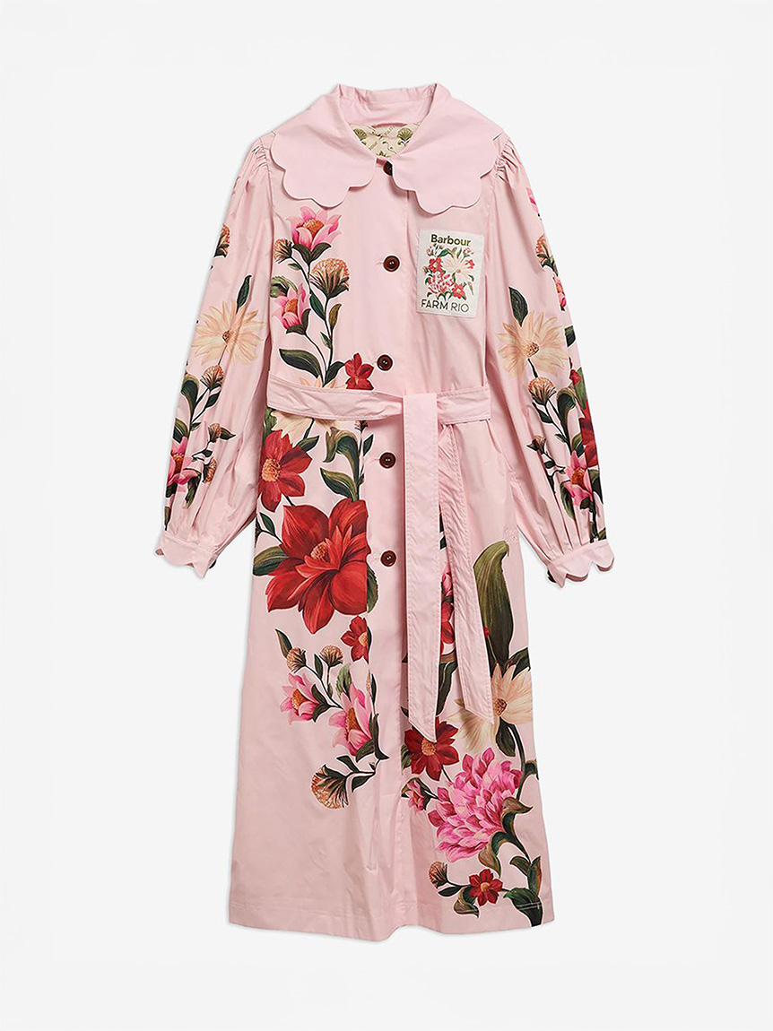 Barbour × FARM Rio》Bromeliaシャワープルーフコート（レディース