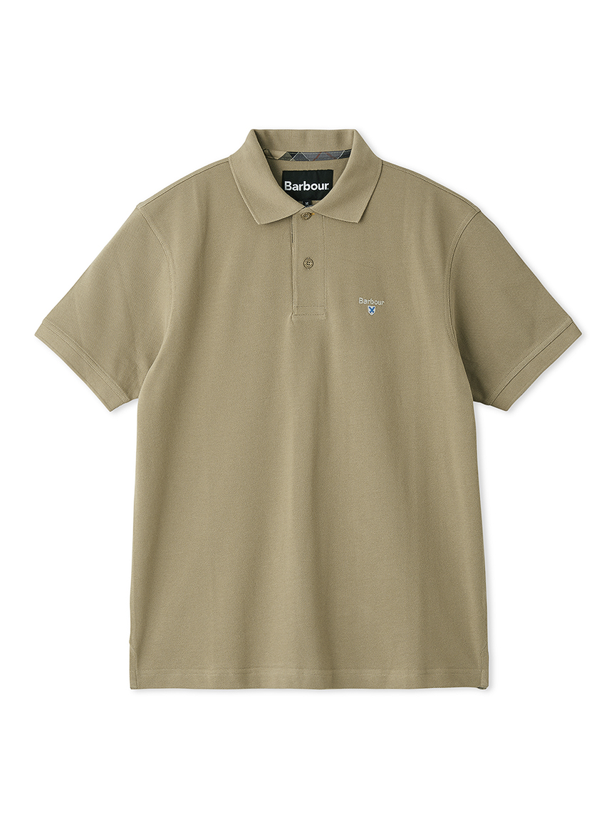 タータン チェック Barbour ロゴ スポーツ ポロシャツ｜ポロシャツ