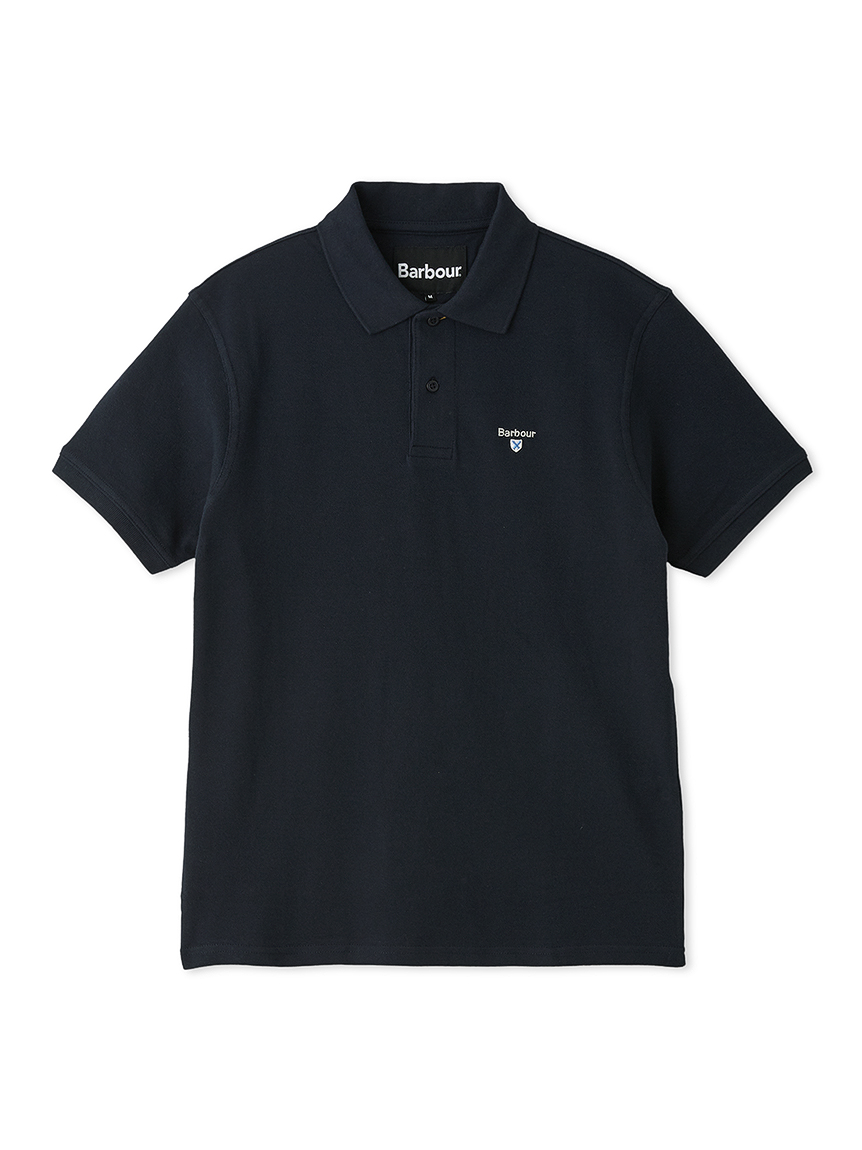 Barbour ポロシャツ　ネイビー　38 Barbour ロゴ スポーツ ポロシャツ｜ポロシャツ｜トップス｜バブアー