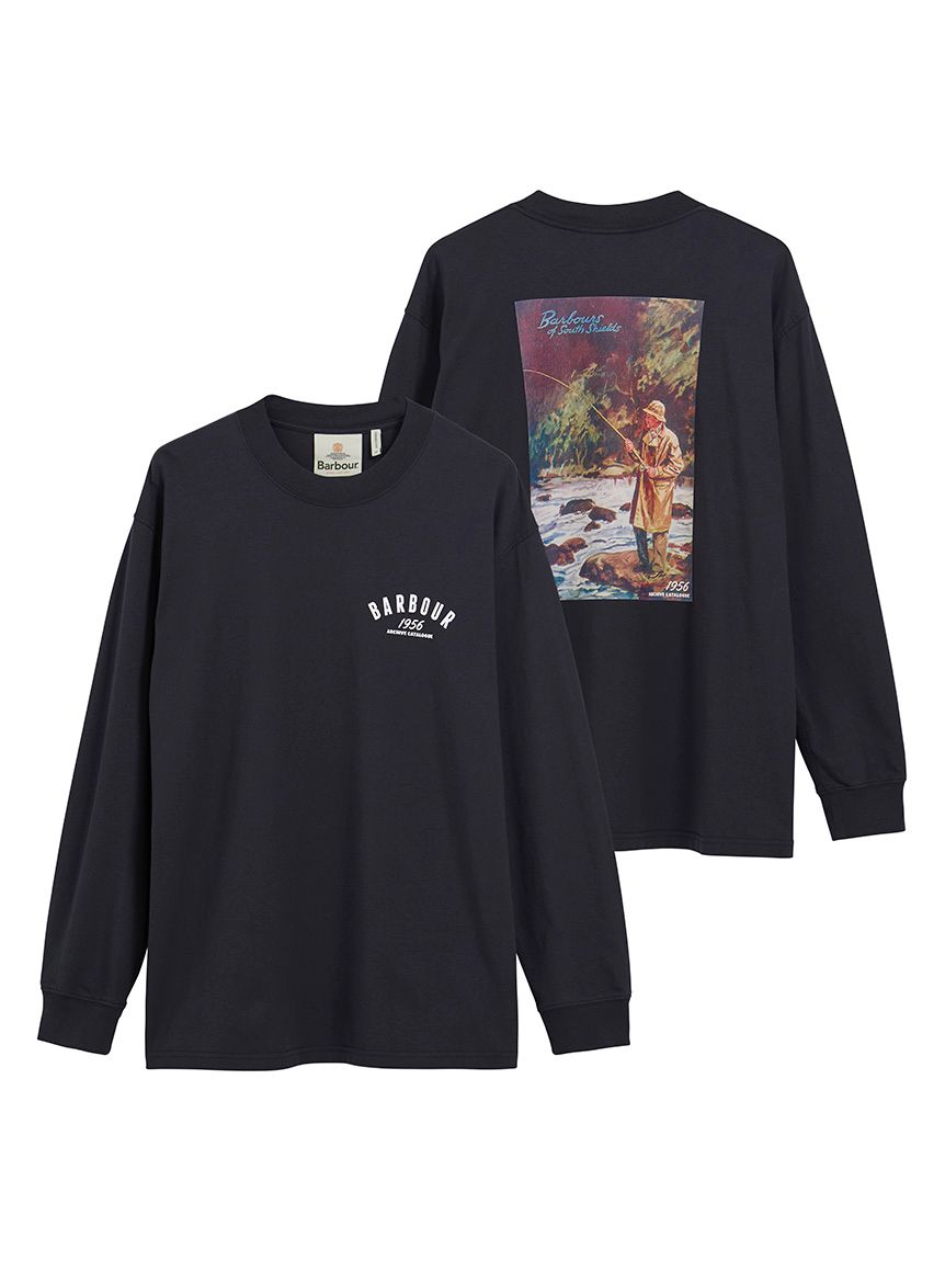 黒長袖 1956グラフィック アーカイブ ロングスリーブTシャツ｜Tシャツ