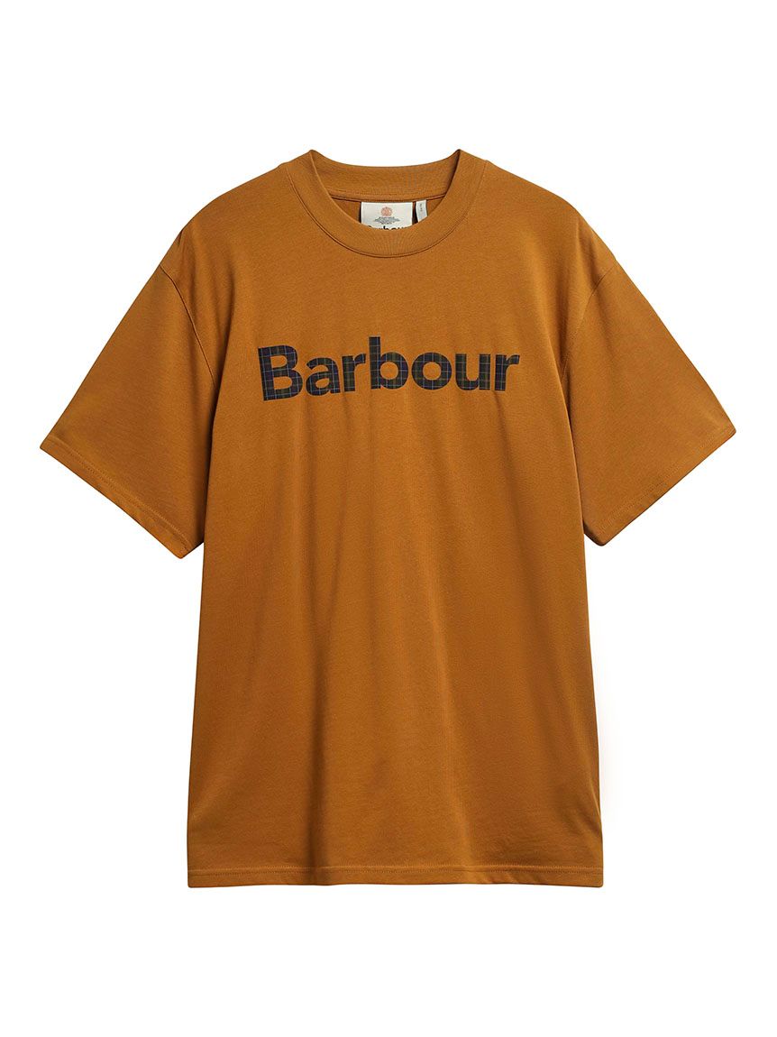 タータン ロゴ グラフィック オーバーサイズ Tシャツ｜Tシャツ