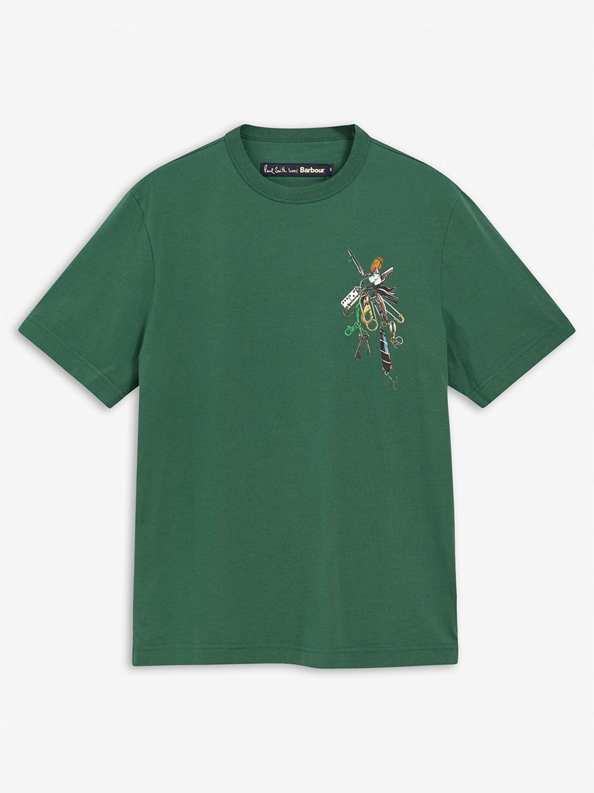 Barbour × Paul Smith》Key ポイント プリントTシャツ｜Tシャツ