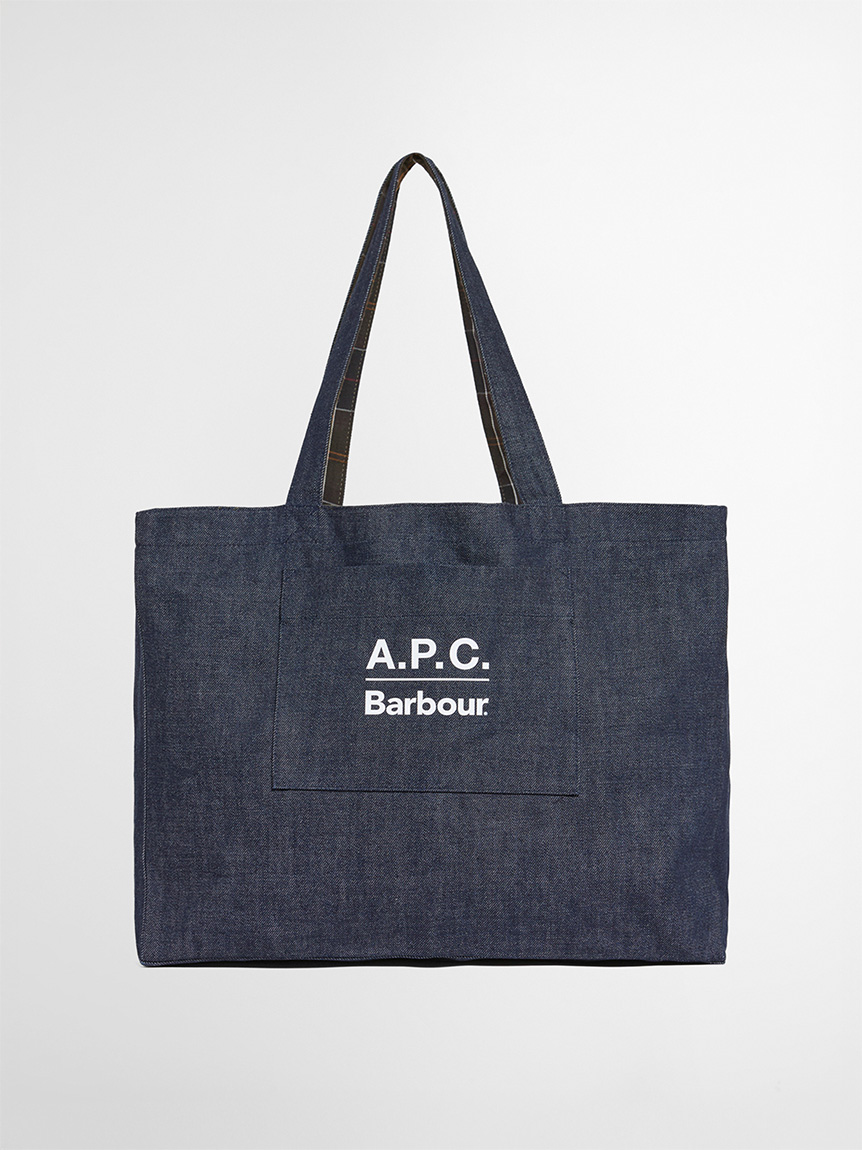 Barbour × A.P.C.》デニムトートバッグ｜バッグ｜バッグ｜バブアー公式