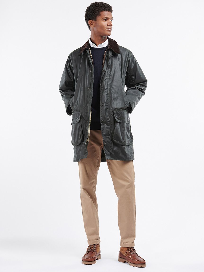 肩幅43cm美品 BARBOUR バブアー BORDER ２レイヤー C36/91cm