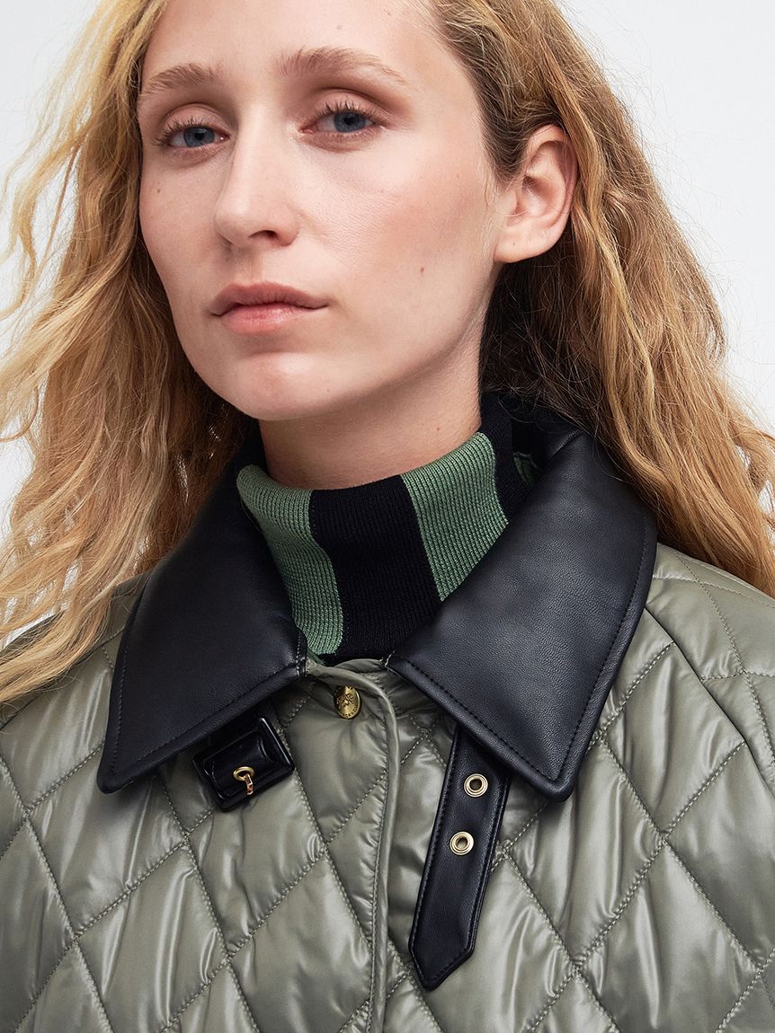 Barbour House of Hackney キルティング ロングコート - ロングコート