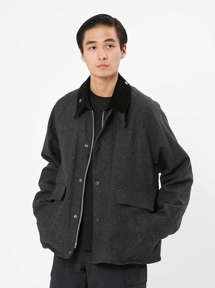Barbour SL BEDALE WAXED TWEED バブアー ウール - ブルゾン