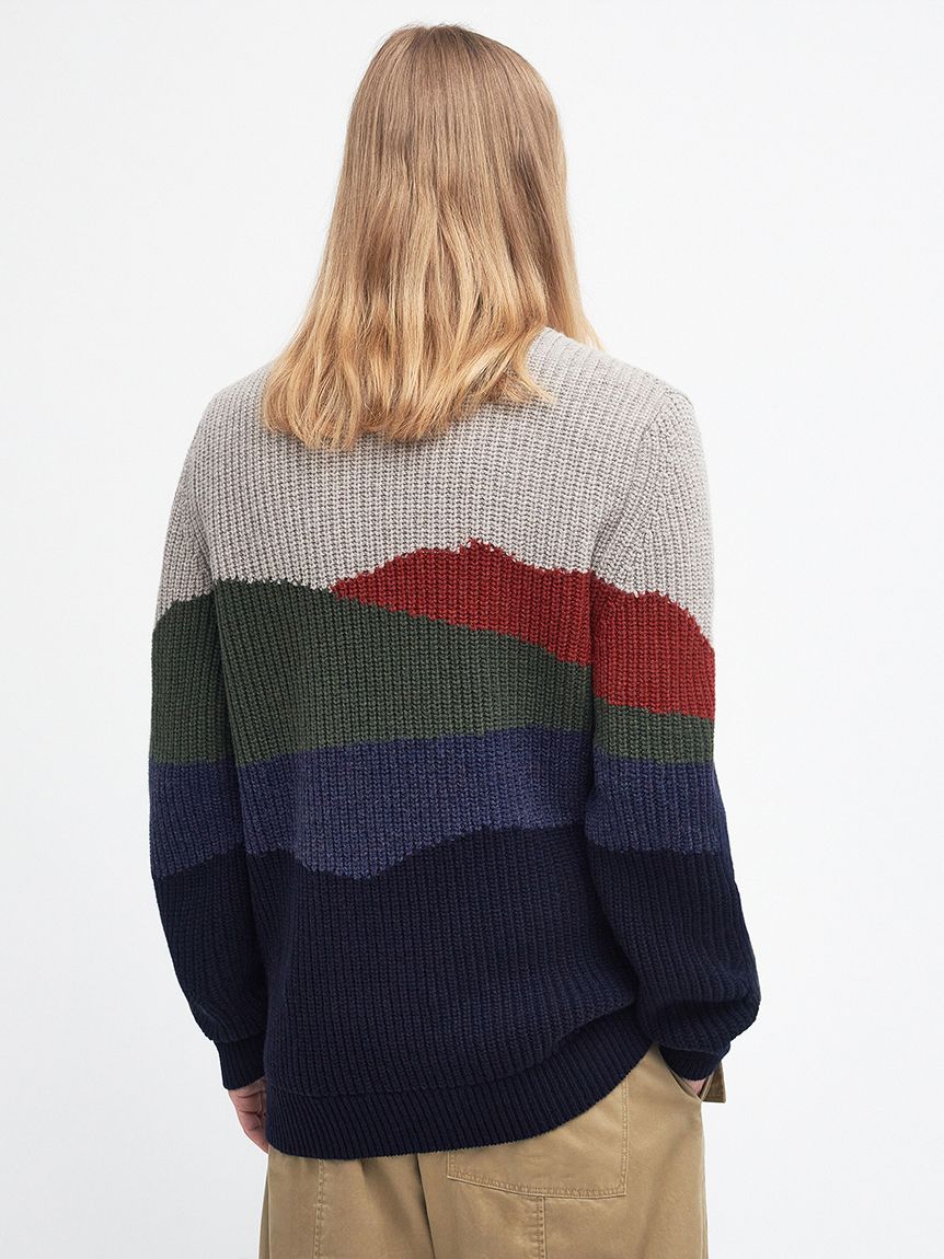 Barbour × Maison Kitsuné》Land クルーネック ニット｜トップス