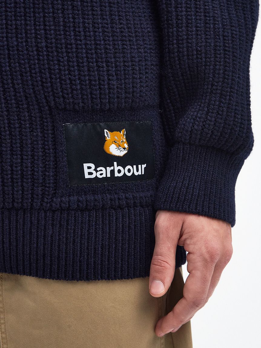 Barbour × Maison Kitsuné》Land クルーネック ニット(TOPS)｜Barbour