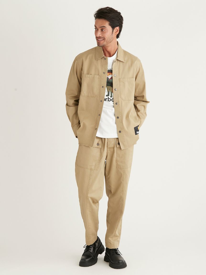 Barbour × Maison Kitsuné》ミリタリーデザイン オーバー シャツ