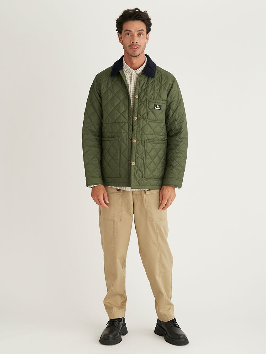 23AW【新品】メゾンキツネ Barbour コラボ キルティングジャケット S