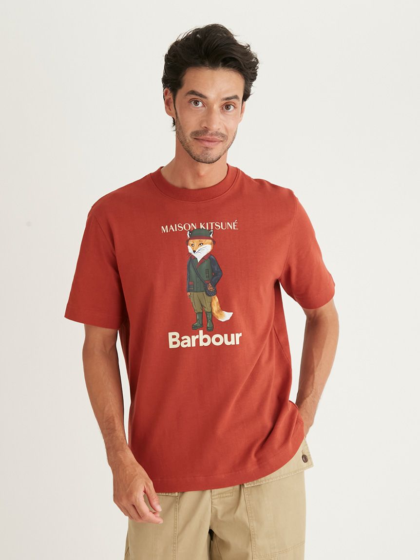 Barbour × Maison Kitsuné》Beaufort Fox プリント Tシャツ(TOPS