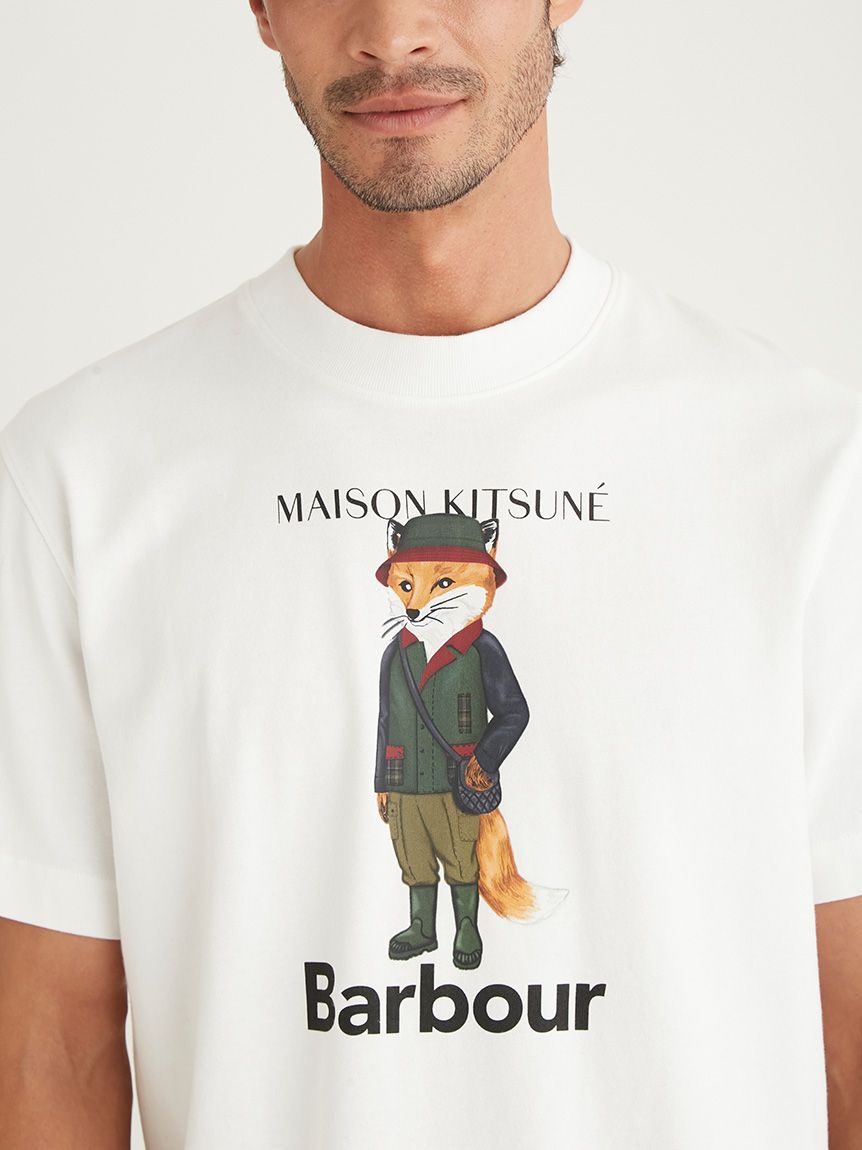 Barbour × Maison Kitsuné》Beaufort Fox プリント Tシャツ(TOPS ...