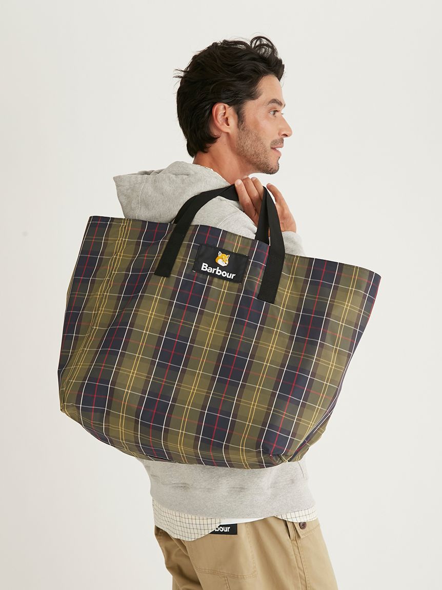 Barbour × Maison Kitsuné》リバーシブル トートバッグ(BAG)｜Barbour 