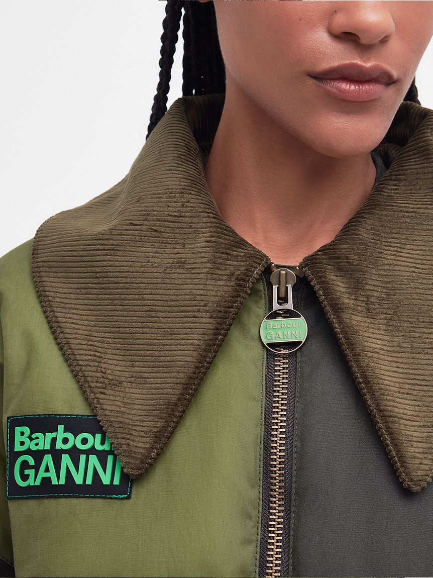 Barbour × GANNI》パッチワーク ボンバー ジャケット(JACKETS&COAT ...