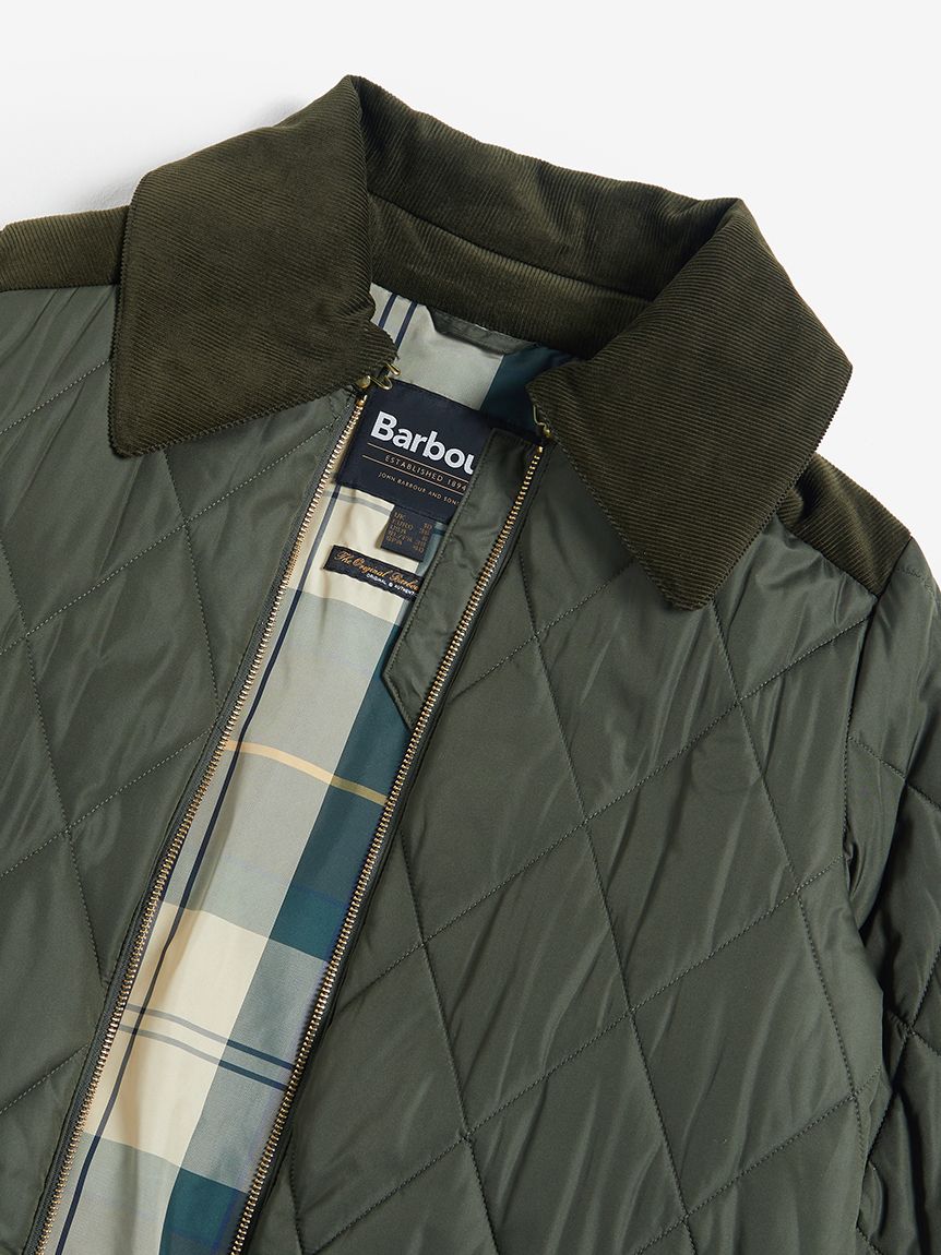 【Barbour】Malton ダイヤモンドキルティング ジャケット Malton ミドルレングス キルティング コート|キルティング