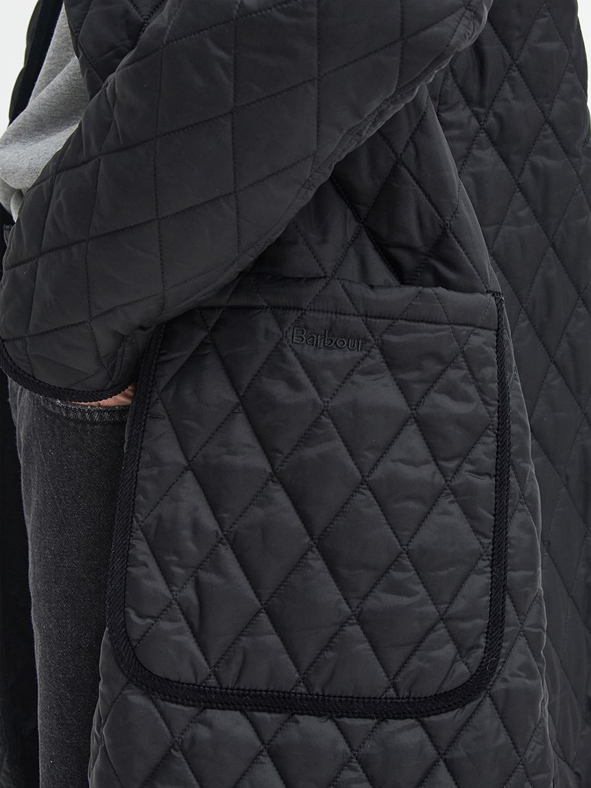 Barbour バブアー ラウンドカラー キルティング ノーカラー