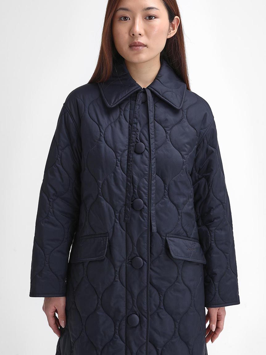 Barbour × Alexa Chung》Amy キルティング ロングコート(キルティングジャケット)｜JACKETS&COAT｜Barbour（ バブアー）の通販サイト 【公式】