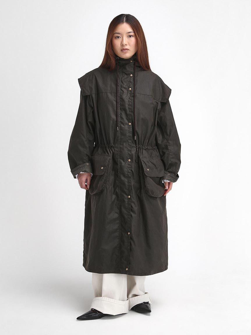 Barbour × Alexa Chung》Liam ワックス コットン ミドル コート(ワックスジャケット)｜JACKETS&COAT｜Barbour （バブアー）の通販サイト 【公式】