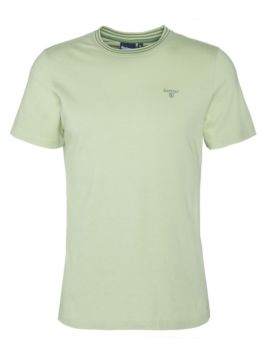 REST&RECREATION ストライプリップネックTシャツ Austwick ストライプリブネック Tシャツ（テーラードフィット