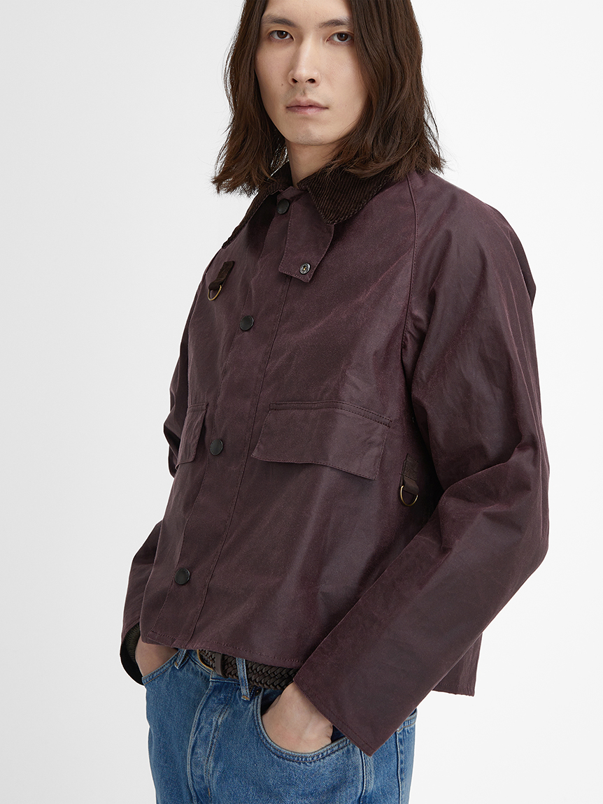 SPEY / スペイ】ワックス コットン ショート ブルゾン(ワックスジャケット)｜JACKETS&COAT｜Barbour（バブアー）の通販サイト  【公式】