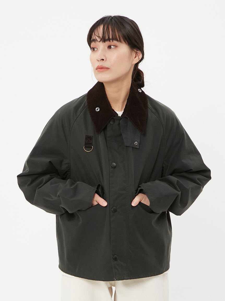 SPEY / スペイ】ワックス コットン ショート ブルゾン(ワックスジャケット)｜JACKETS&COAT｜Barbour（バブアー）の通販サイト  【公式】