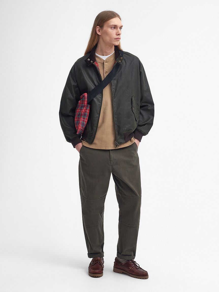 Barbour × Baracuta》Porton “G9” スタンドカラー ワックス コットン 